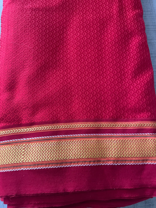 Red Khun Blouse Piece