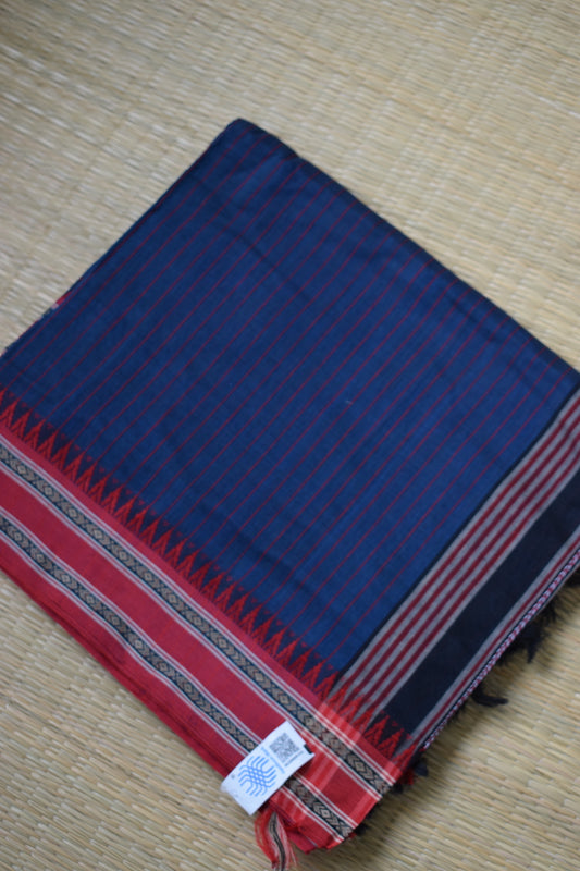 Blue Begumpuri Handloom Saree