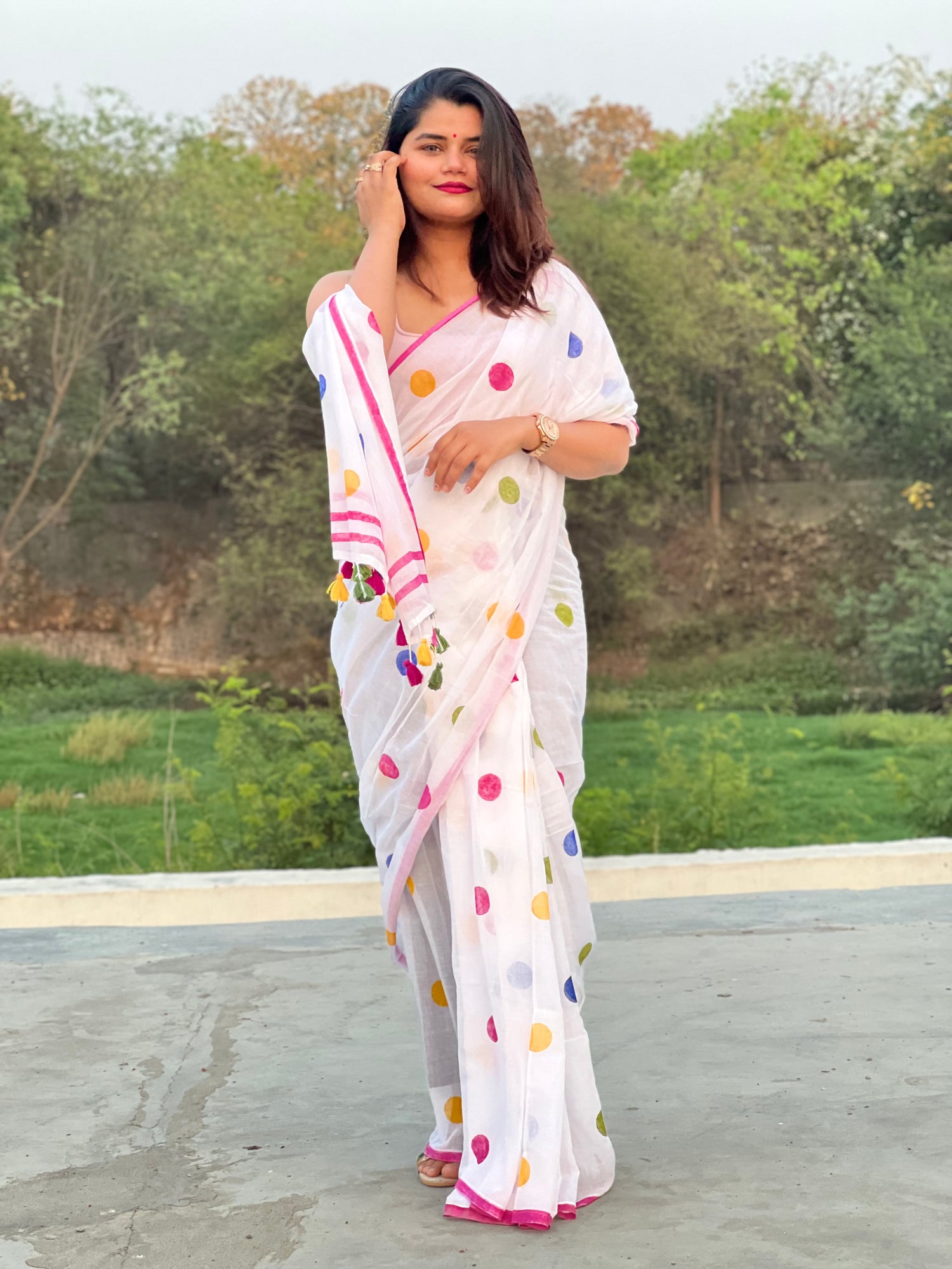 Mul Cotton Saree
