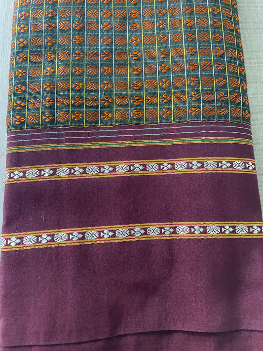 Green Khun Blouse Piece