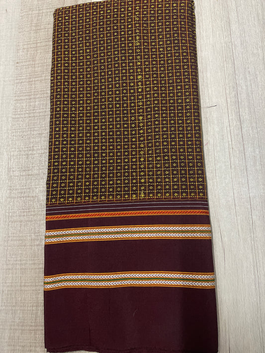 Maroon Khun Blouse Piece