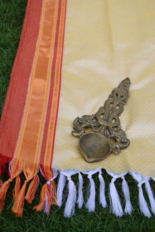 Yellowish Beige Khun Dupatta