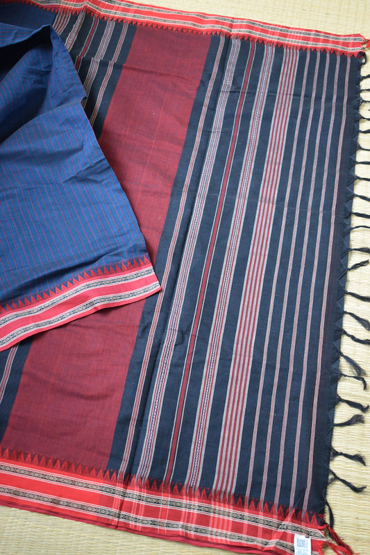 Blue Begumpuri Handloom Saree