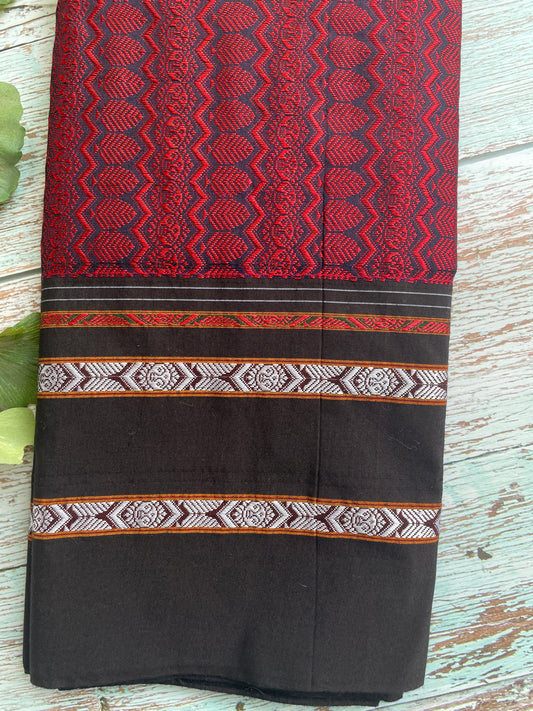 Maroon Khun Blouse Piece