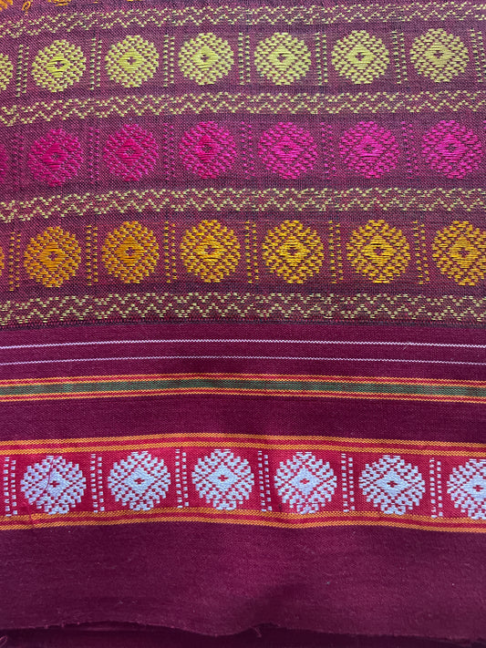 Rudraksh Motif Khun Blouse Piece