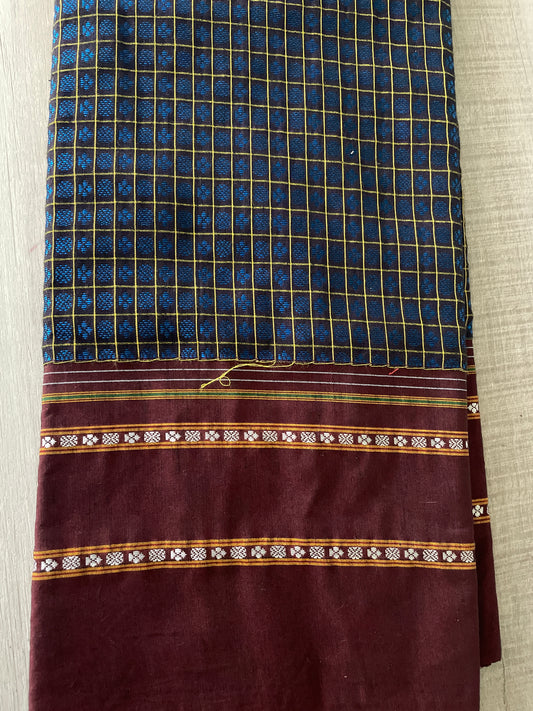 Blue Khun Blouse Piece