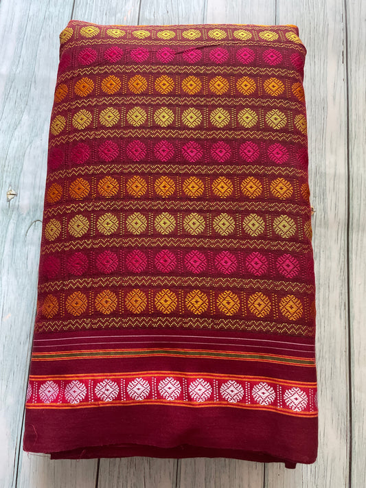 Rudraksh Motif Khun Blouse Piece