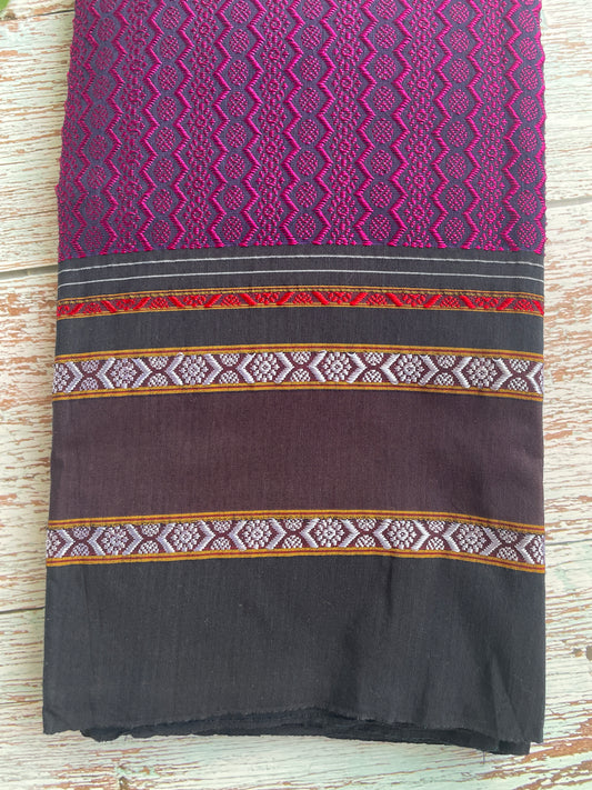 Wine Khun Blouse Piece