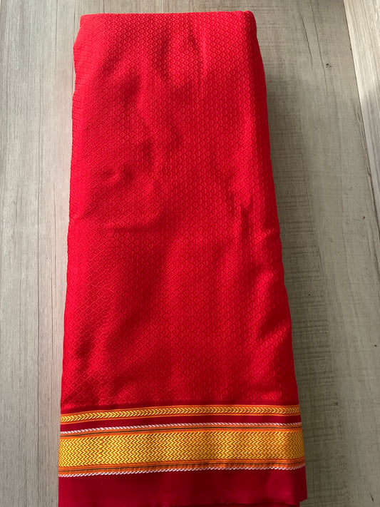 Red Khun Blouse Piece