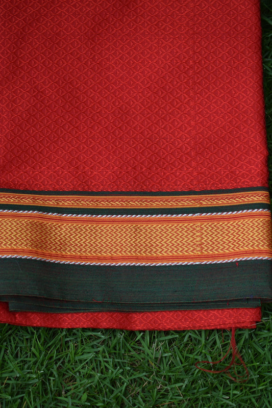 Red Khun Blouse Piece