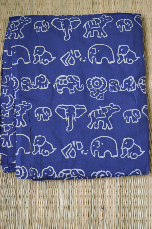 Indigo Block Printed Fabric