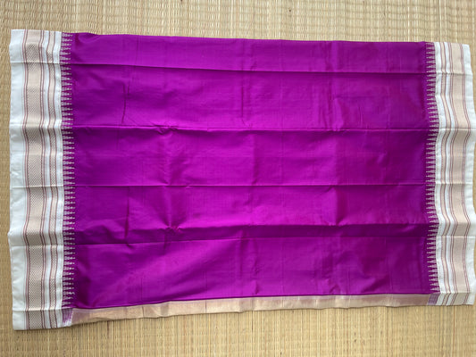Dark Magenta Ilkal Silk Saree