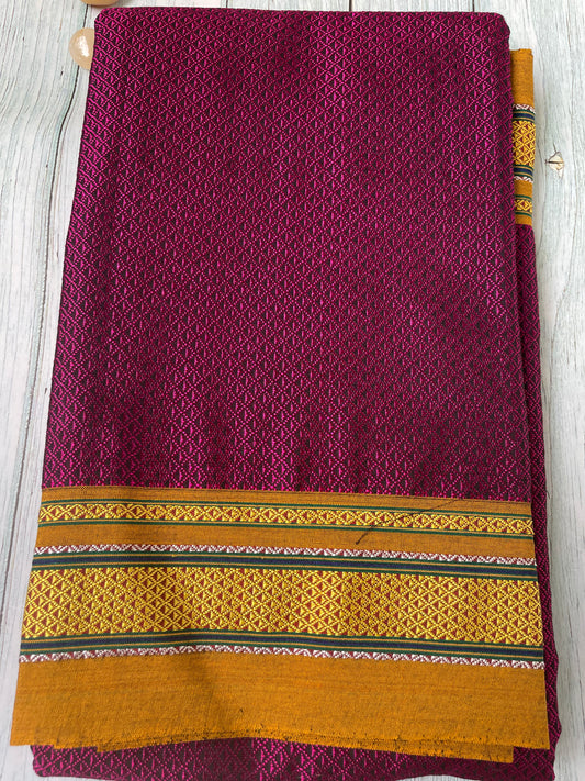 Wine Khun Blouse Piece