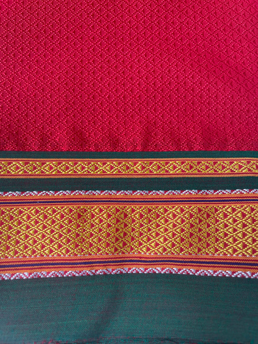 Red Khun Blouse Piece