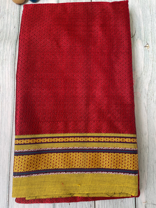 Red Khun Blouse Piece
