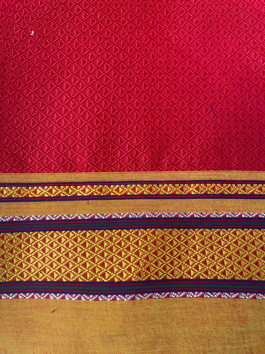 Red Khun Blouse Piece