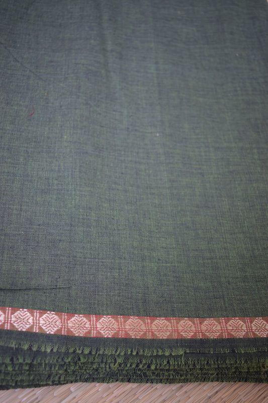 Mehandi Green Cotton Fabric