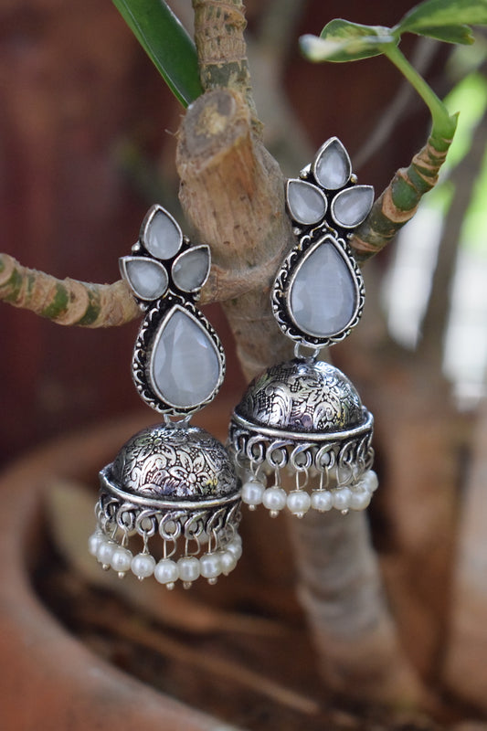 Moon Stone Jhumka