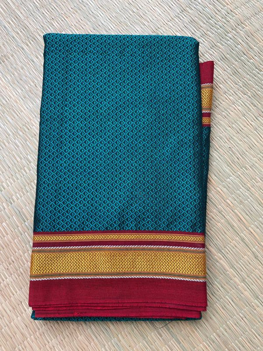 Peacock Green Khun Blouse Piece
