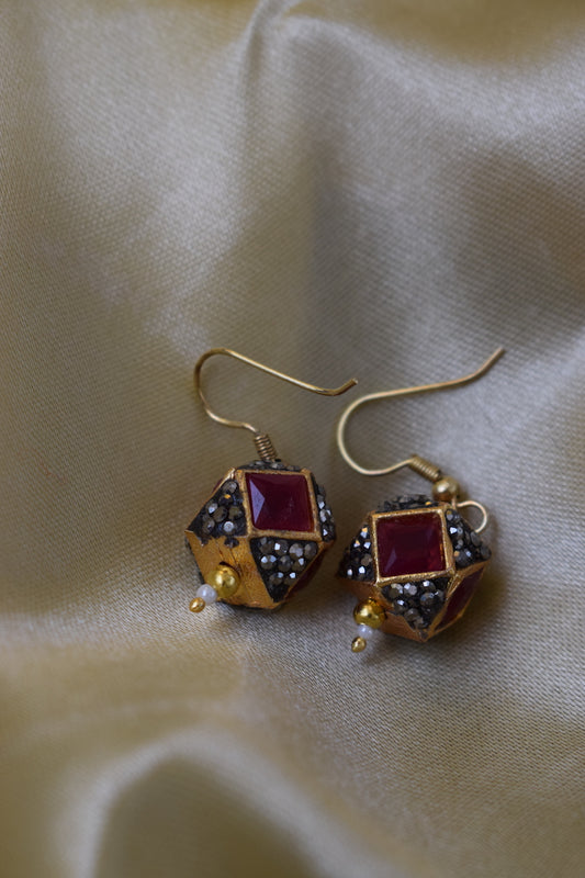 Red Designer Beads Set