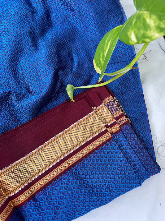 Royal Blue Khun Blouse Piece