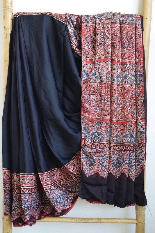 Black Modal Silk Saree