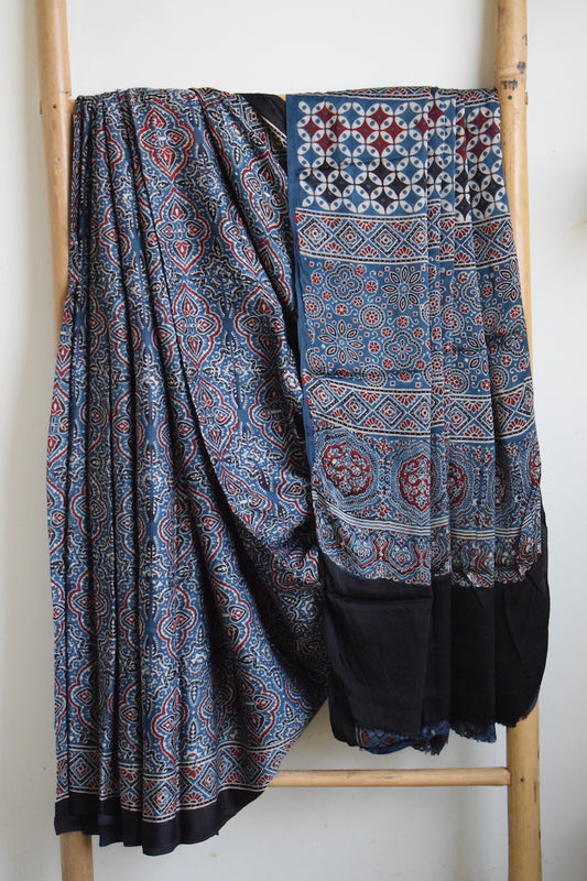 Indigo Modal Silk Saree