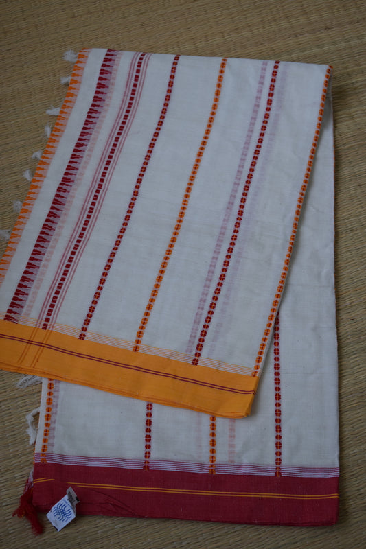 Off White Begumpuri Handloom Saree