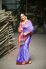 Load image into Gallery viewer, Lavendar Cotton Silk Ilkal Saree
