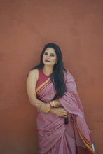 Load image into Gallery viewer, Onion Pink Cotton Silk Ilkal Saree
