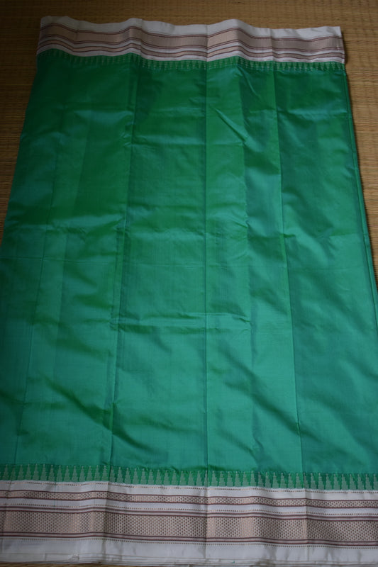 Sea Green Ilkal Silk Saree