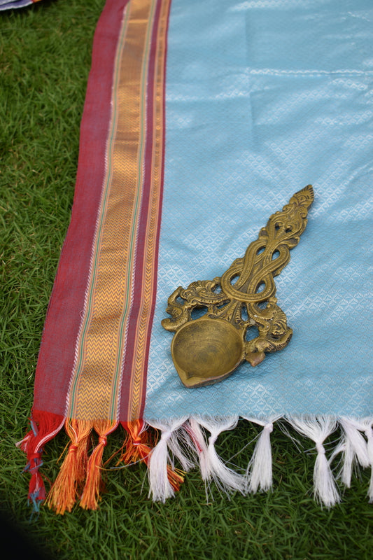 Sky Blue Khun Dupatta