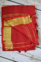 Load image into Gallery viewer, Red Linen Saree
