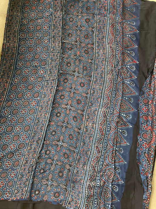 Indigo Modal Silk Saree