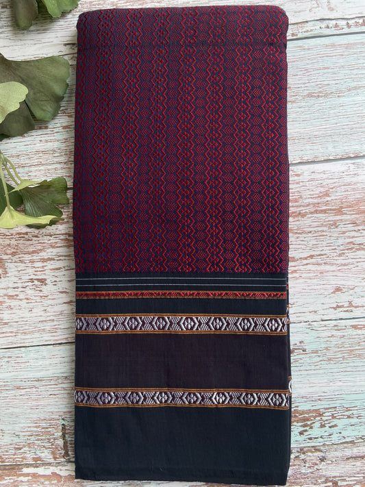 Maroon Khun Blouse Piece