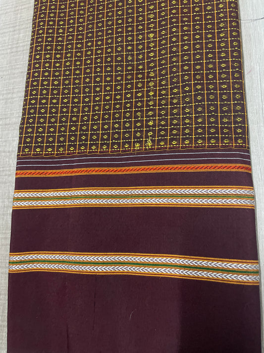 Maroon Khun Blouse Piece