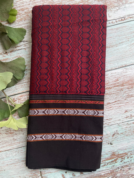 Maroon Khun Blouse Piece