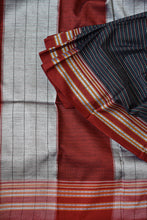 Load image into Gallery viewer, Black Gomedadi Ilkal Cotton Saree
