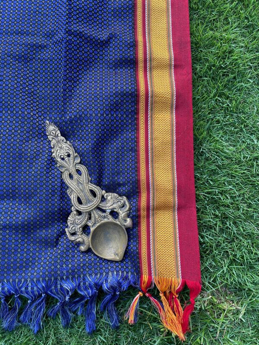Blue Dots Khun Dupatta