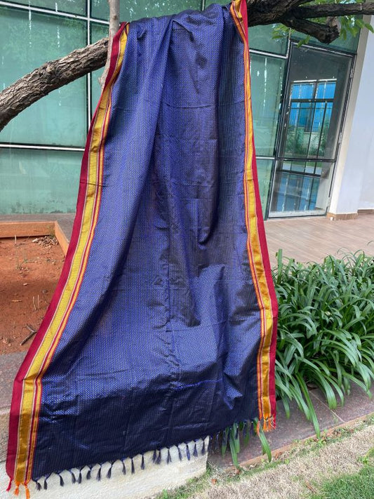 Blue Dots Khun Dupatta