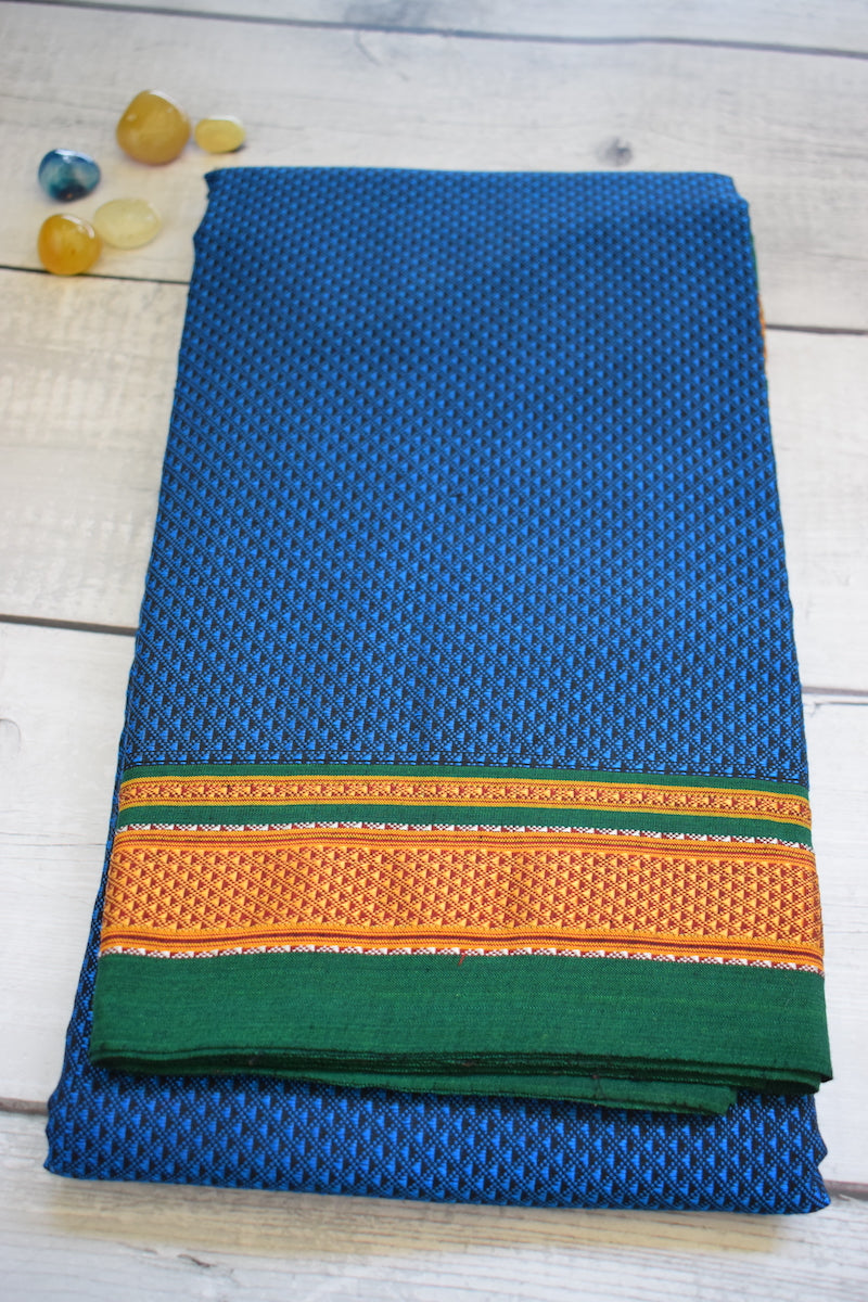 Blue Khun Blouse Piece