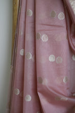 Load image into Gallery viewer, Baby Pink Kora Organza Buti Benarasi Saree
