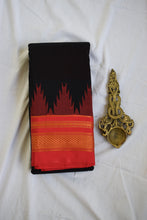 Load image into Gallery viewer, Black Ilkal Blended Silk Saree

