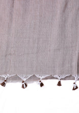 Load image into Gallery viewer, Black Salt Plain Cotton Saree

