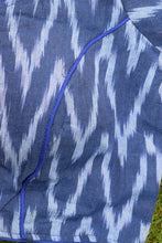 Load image into Gallery viewer, Blue Ikkat Cotton Blouse

