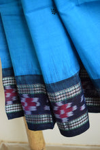 Load image into Gallery viewer, Blue Sambhalpuri Cotton Saree
