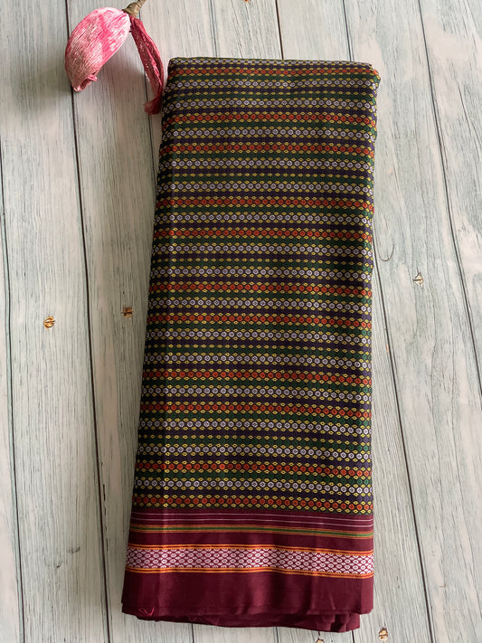 Multi Colour Khun Blouse Piece