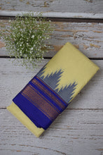 Load image into Gallery viewer, Cream Ilkal Blended Silk Saree
