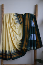 Load image into Gallery viewer, Cream Ilkal Blended Silk Saree
