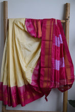 Load image into Gallery viewer, Cream Ilkal Blended Silk Saree
